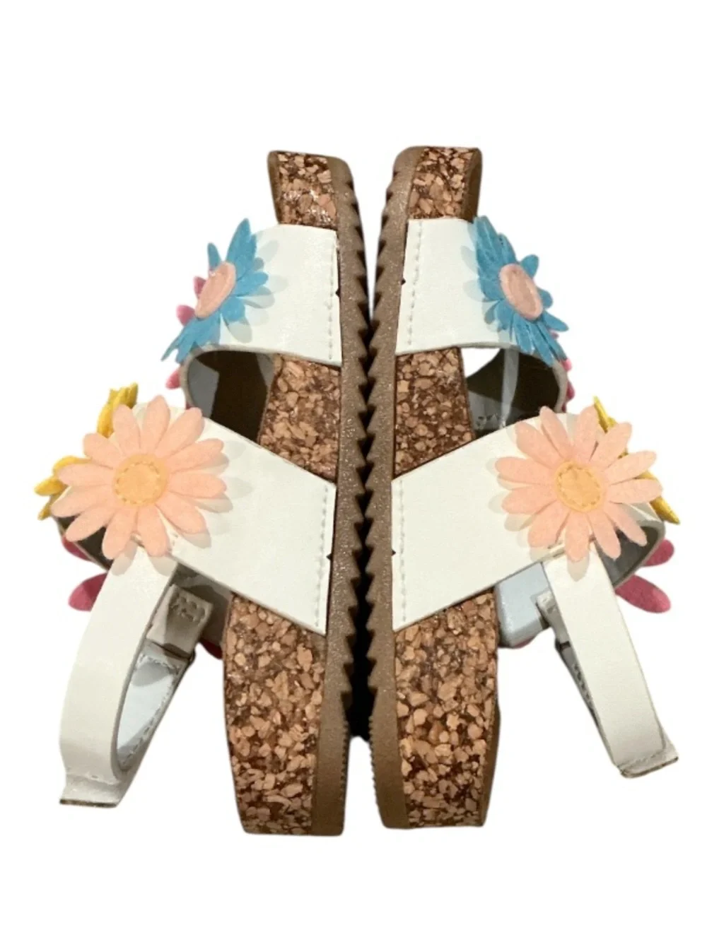 New authentic Seven 7 toddler girls designer floral sandals sz baby 6 display